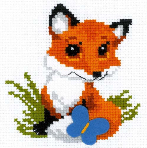 Little Fox Cross Stitch Kit by Riolis