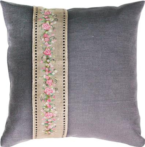Rose Band Pillow Cross Stitch Kit by Luca-S