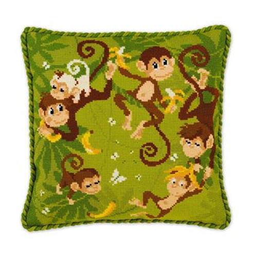 Jungle Cushion Cross Stitch Kit by Riolis