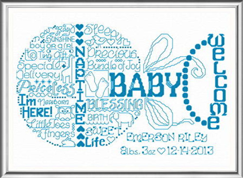 Let's Love Baby Cross Stitch Chart By Ursula Michael