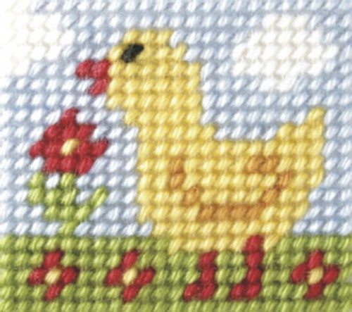 My First Embroidery Mini Needlepoint Kit Little Chick By Orchidea