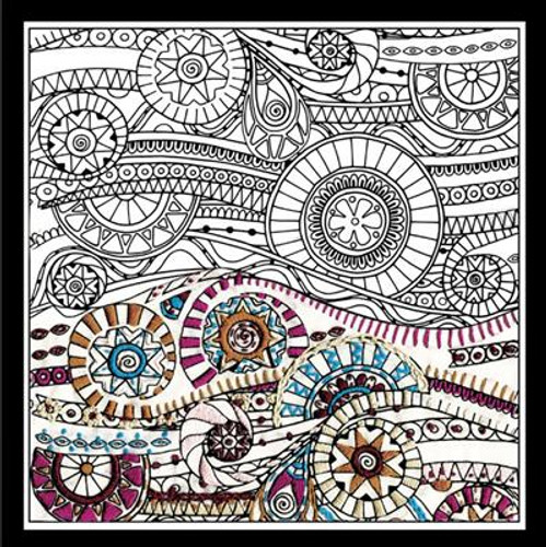 Zenbroidery - Waves Cotton Fabric