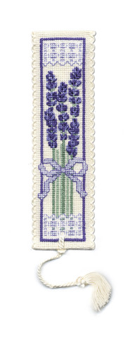 Victorian Lavender Bookmark Cross Stitch Kit by Textile Heritage