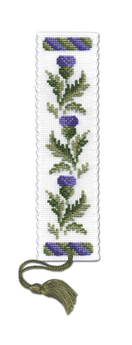 Victorian Thistles Bookmark Cross Stitch Kit by Textile Heritage