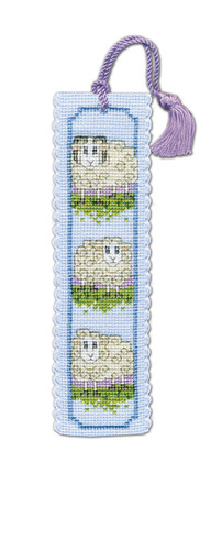 Wee Woolly Sheep Bookmark Cross Stitch Kit by Textile Heritage