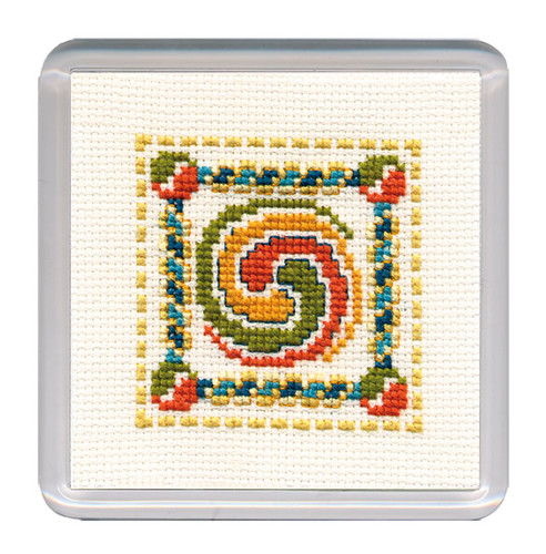 Celtic Spiral Coaster Cross Stitch Kit by Textile Heritage