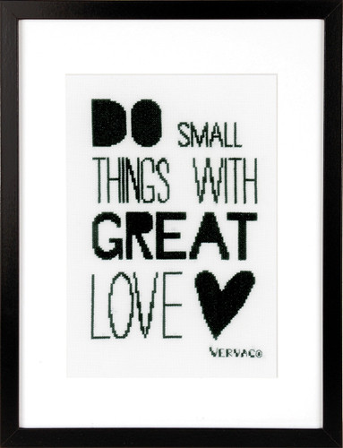 Do Small Things  cross Stitch Kit By Vervaco