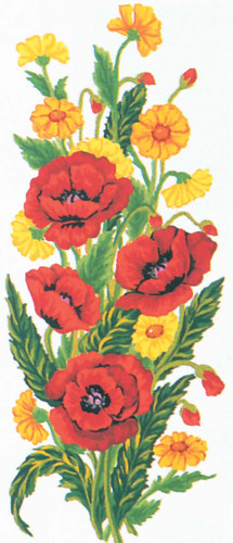 Poppies Canvas only By Grafitec