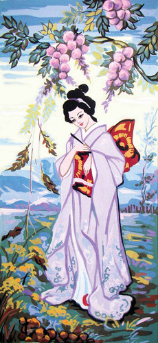 Lavender Geisha Canvas only By Grafitec