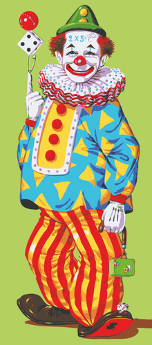 Juggling Clown Canvas only By Grafitec