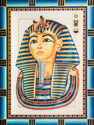 King Tutankhamun Canvas only By Grafitec