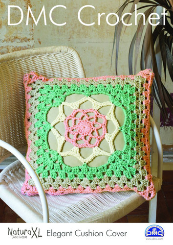 Elegant Cushion Cover Crochet Pattern by DMC