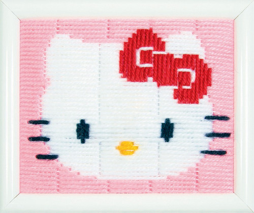 Hello Kitty Longstitch Cushion Kit By Vervaco