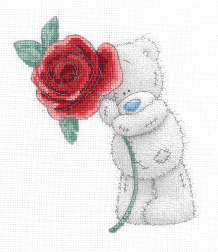 Rose Me To You printed cross stitch By DMC