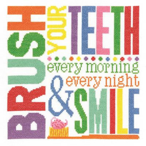 Brush Your Teeth  Cross Stitch Kit by Janlynn