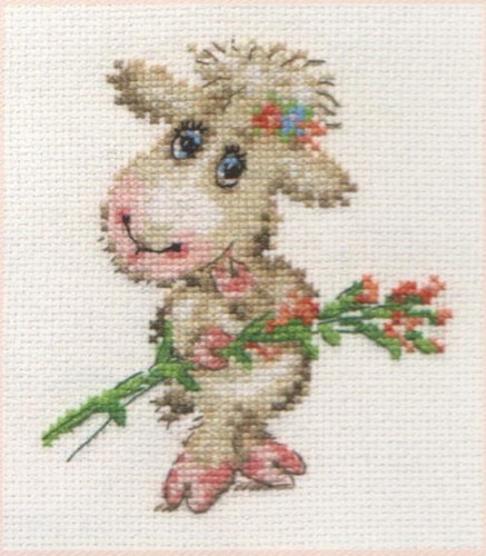 Pretty Lamb Cross Stitch Kit by Alisa