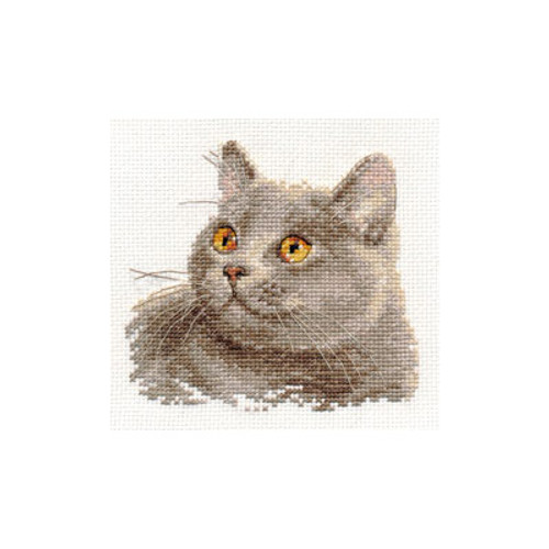 British Cat Cross Stitch Kit by Alisa