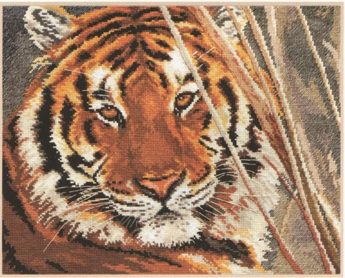 Tiger Cross Stitch Kit by Alisa