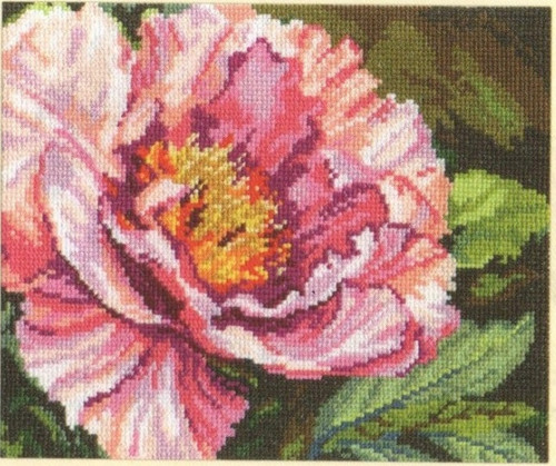 Peonies Cross Stitch Kit by Alisa