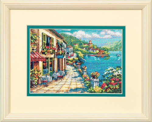 Overlook Cafe Cross Stitch Kit by Dimensions