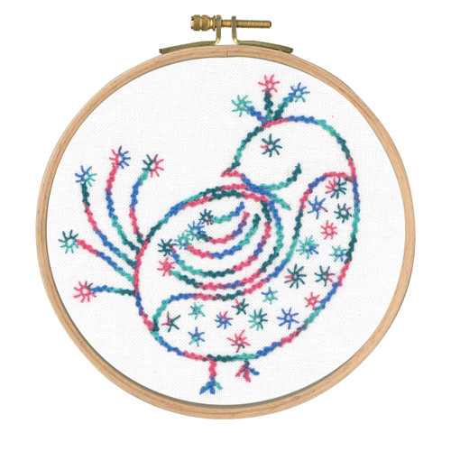 Pretty Coy Printed Emboidery Kit By DMC