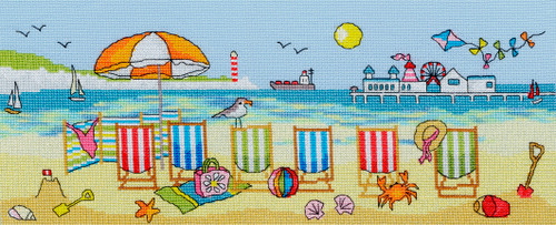 Deckchair Fun Cross Stitch Kit By Bothy Threads