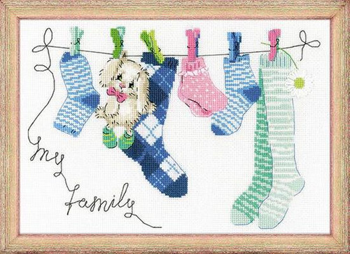 My Family Cross Stitch Kit by Riolis