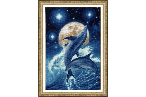 Dolphins Cross Stitch Kit by Golden Fleece