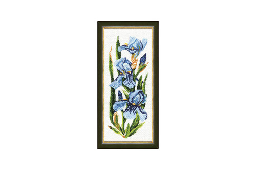 Irises Cross Stitch Kit by Golden Fleece