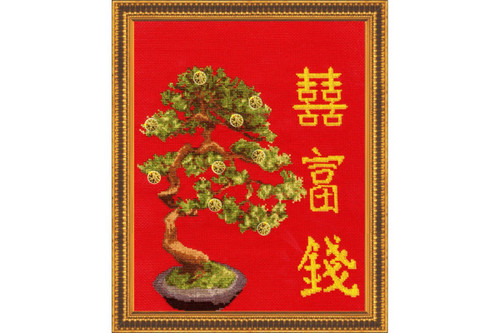 Money Tree Cross Stitch Kit by Golden Fleece