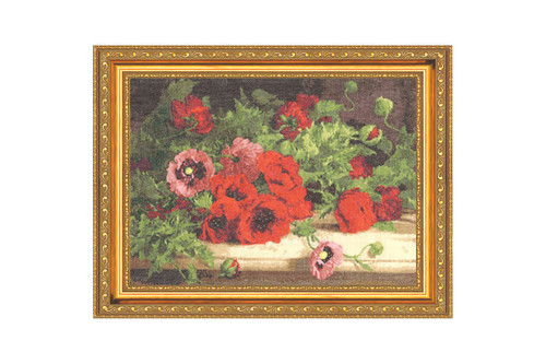 Poppies on the table Cross Stitch Kit by Golden Fleece