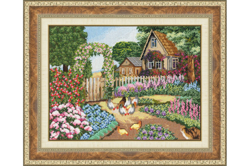 Visiting Grandmother Cross Stitch Kit by Golden Fleece