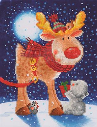 Reindeer Gift Craft Kit By Diamond Dotz