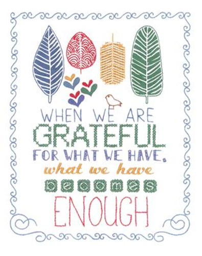 Grateful Embroidery Kit By Janlynn