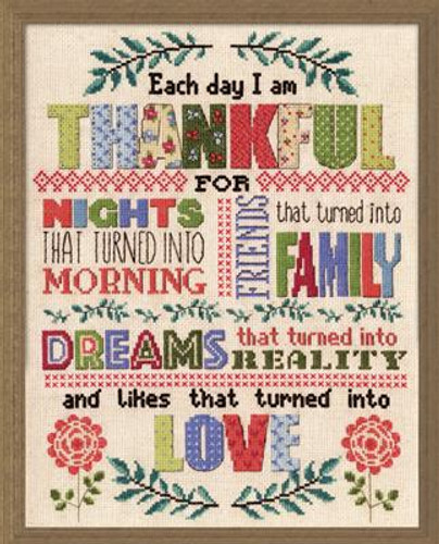 Thankful Cross Stitch Kit By Design Works