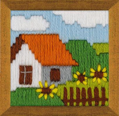 Cottage Garden Long Stitch Kit By Riolis