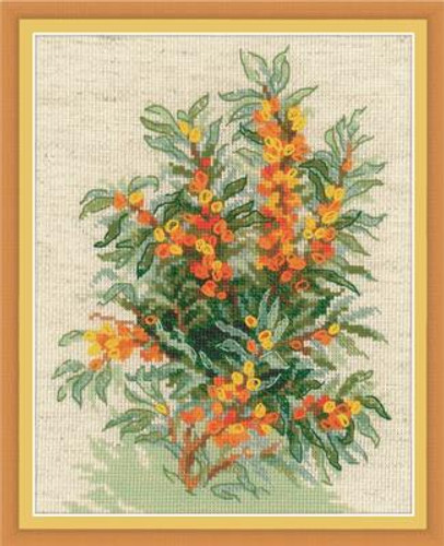 Sea Buckthorn Cross Stitch Kit By Riolis