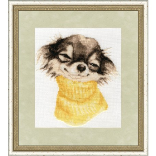 Terrier Cross Stitch Kit by Golden Fleece
