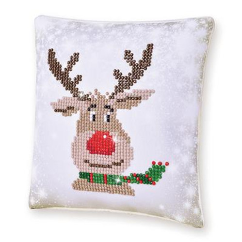 Christmas Reindeer Pillow Craft Kit By Diamond Dotz