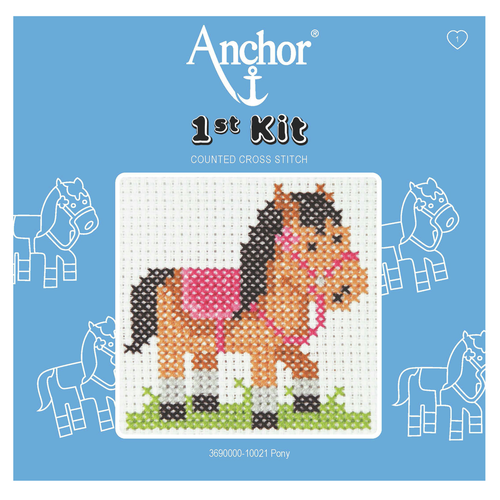 Pony Beginner 1st Cross Stitch Kit By Anchor