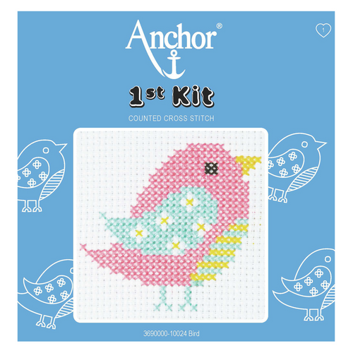Bird Beginner 1st Cross Stitch Kit By Anchor