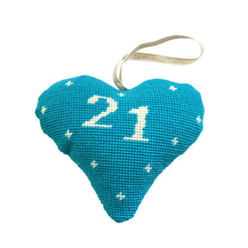 Birthday Celebration Heart 21 Tapestry Kit By Cleopatra