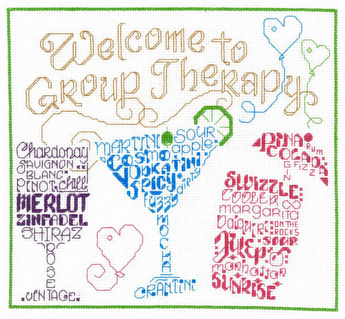 Lets go to Therapy Cross Stitch Chart