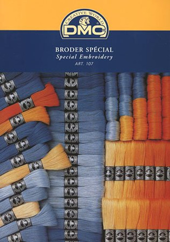 DMC Coton a Broder Shade Card - With threads