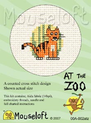 Tiger Cross Stitch Kit by Mouse Loft