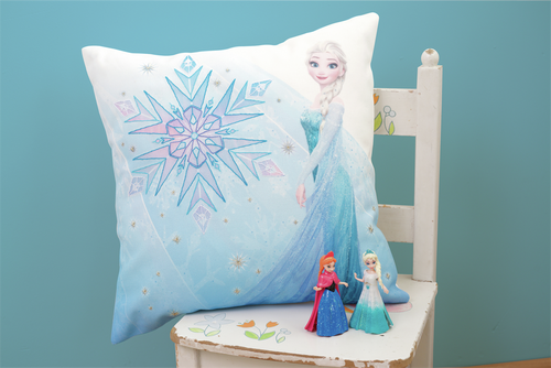 Embroidery Kit: Disney: Printed Pillow: Cover Elsa By Vervaco