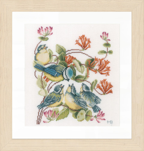 Counted Cross Stitch Kit: Chickadees (Evenweave)