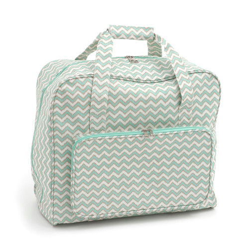 Scribble Chevron: Mint&Gld  Sewing Machine Bag By Hobby Gift