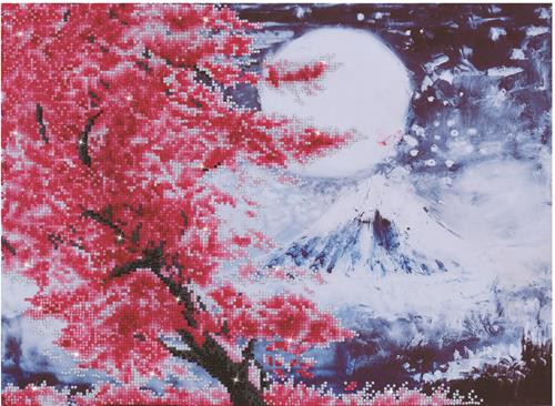 Cherry Blossom Mountain Craft Kit by Diamand Dotz