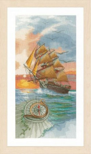 On a discovery Travel Cross Stitch Kit by Lanarte